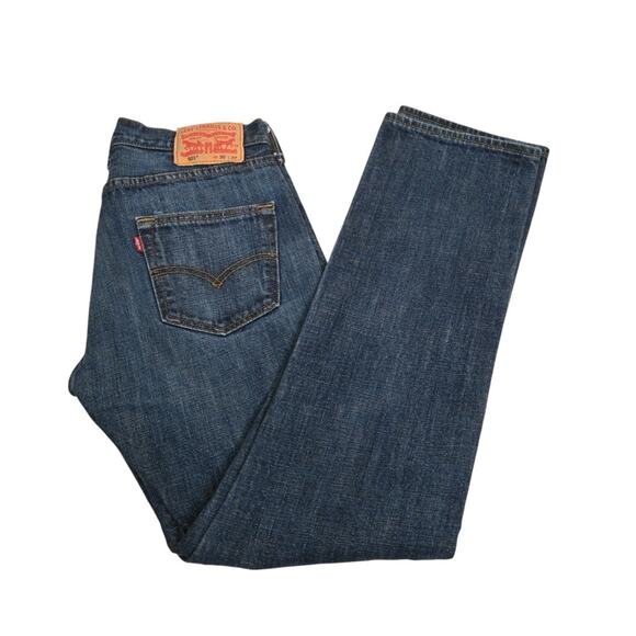 Levi's Men's 501 Button Fly Straight Leg Jeans 30x32 - Picture 3 of 11